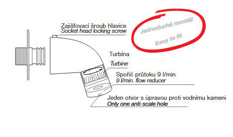 RIVER sprchová koncovka se spořičem R 79...