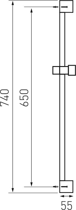 držák sprchy RAIL858,0