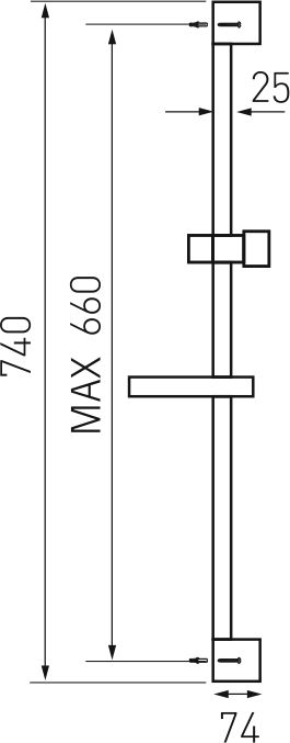 držák sprchy RAIL601,0