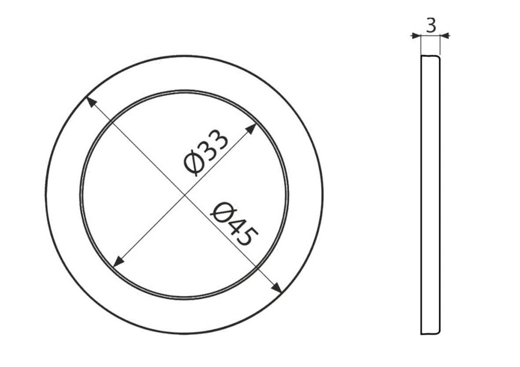Dvoukomponentní těsnění 6/4" silon-neopr...