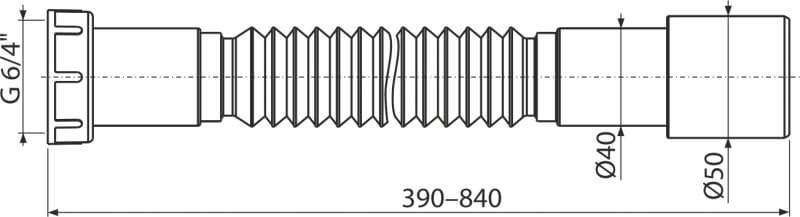 Flexi připojení 6/4"x40/50 s PM A770