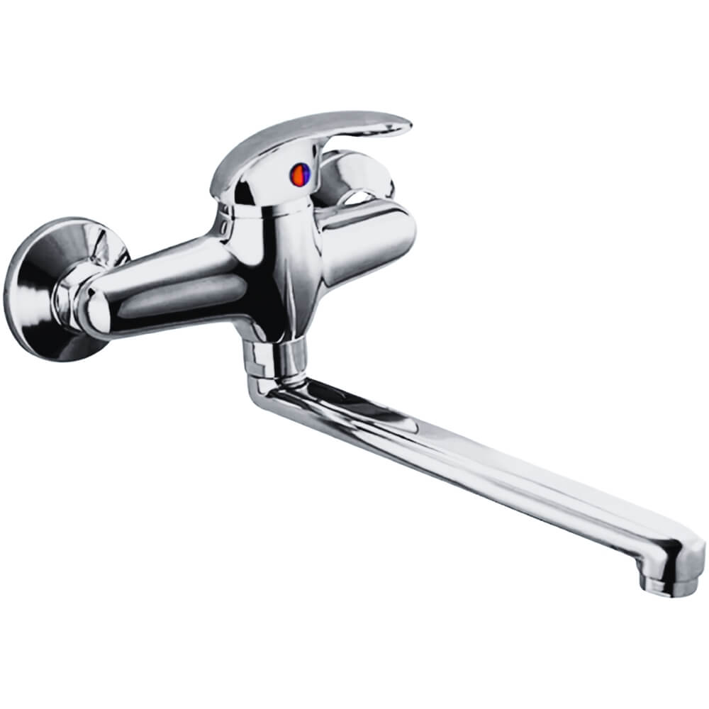Dřezová nástěnná baterie GB 7700 CR 150 mm s plochým ramínkem 200 mm, chrom