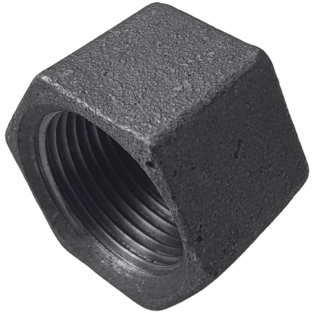 Černé víčko 3/4" F litinové