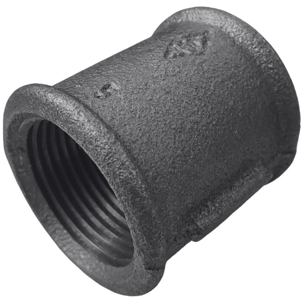 Černý nátrubek 1/2" FF litinový