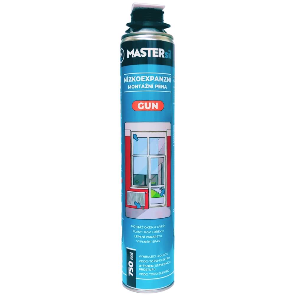 Montážní PU pěna nízkoexpanzní pistolová 750 ml