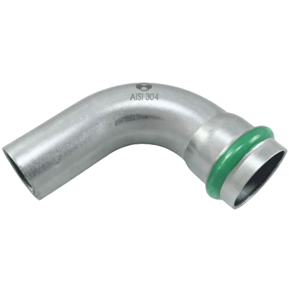 Nerez oblouk 15/90° MxF X001