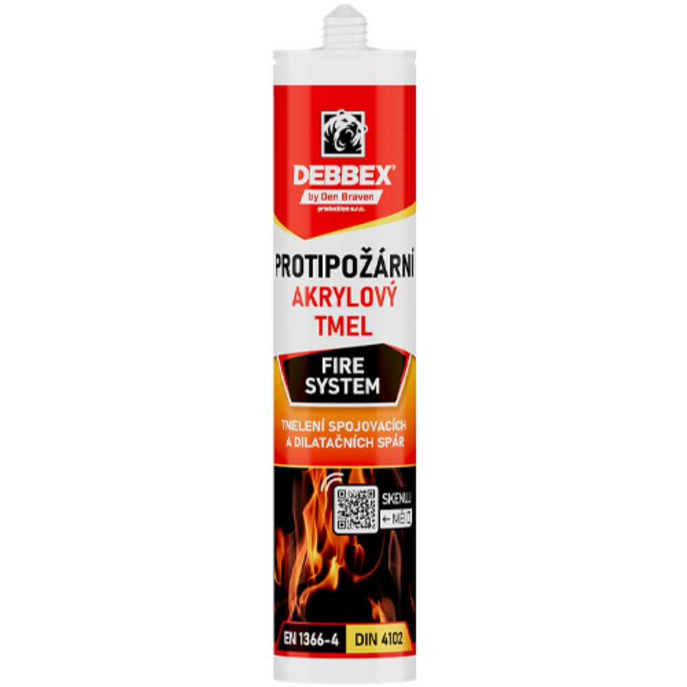 Akrylový protipožární tmel bílý 280 ml