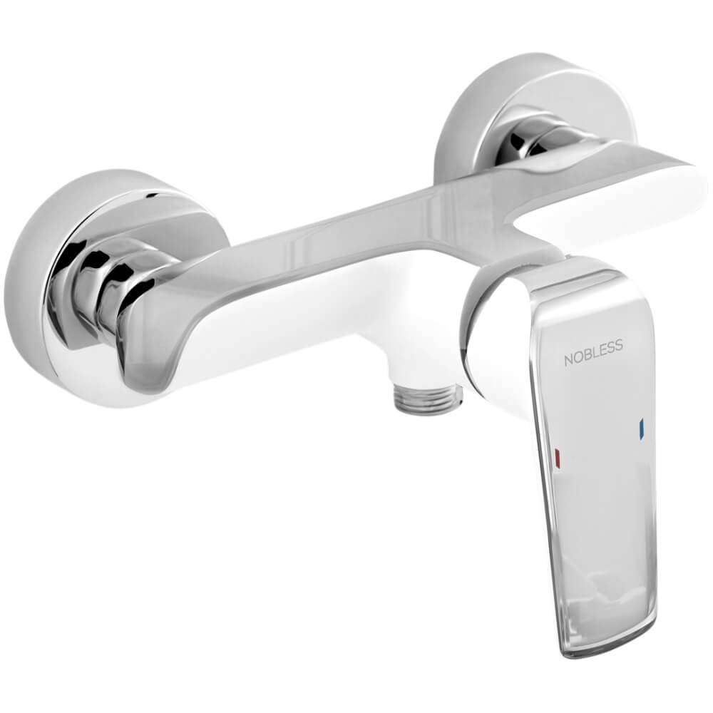 Sprchová baterie Nobless Tina 38061/1,1 150 mm bez příslušenství, bílá–chrom