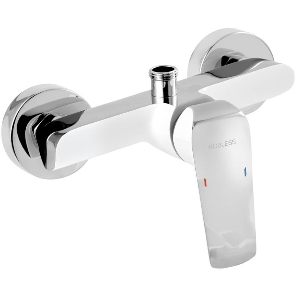 Sprchová baterie Nobless Tina 38062/1,1 150 mm bez příslušenství, bílá–chrom