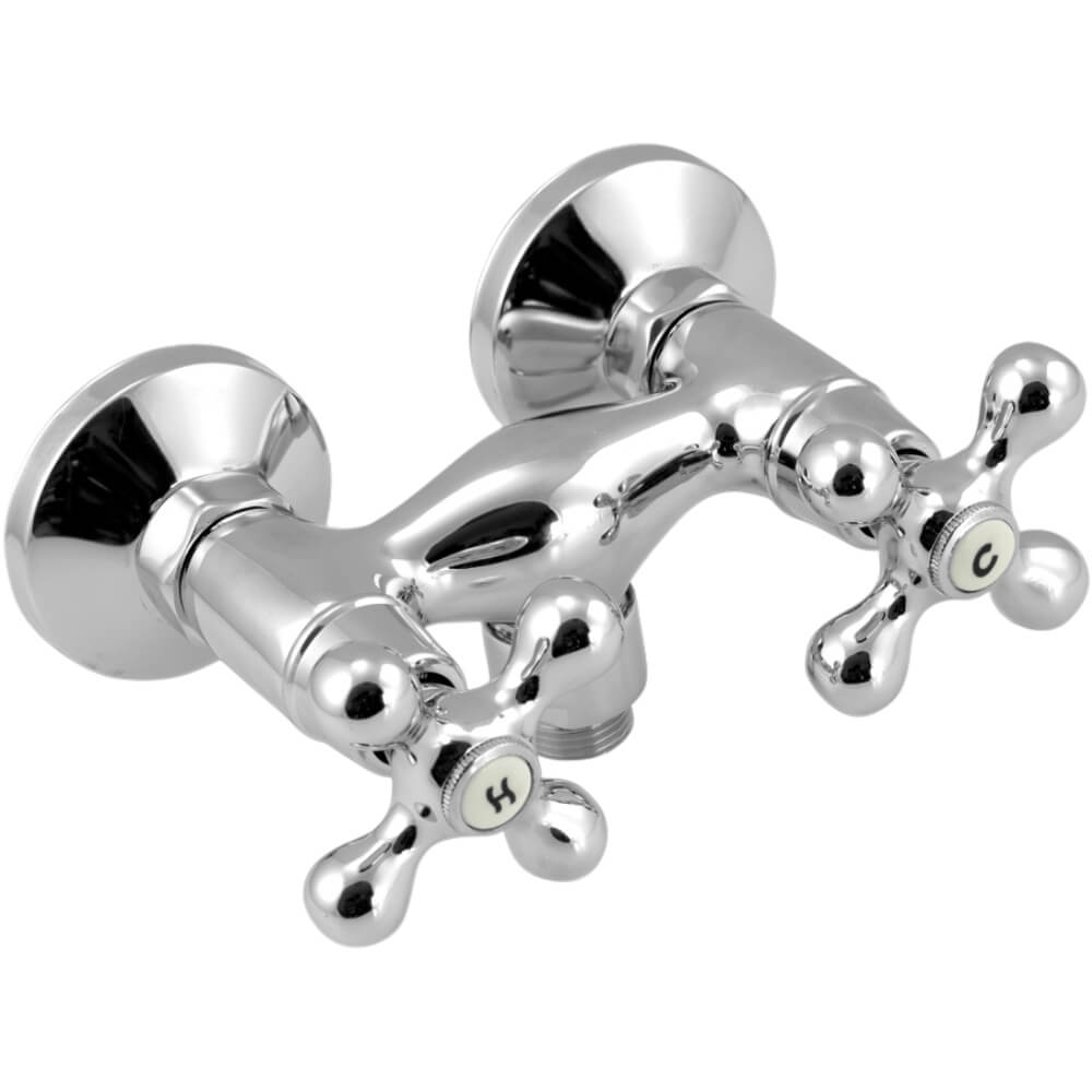 Sprchová nástěnná baterie 99164/1,0 Retro II 100 mm bez příslušenství, chrom