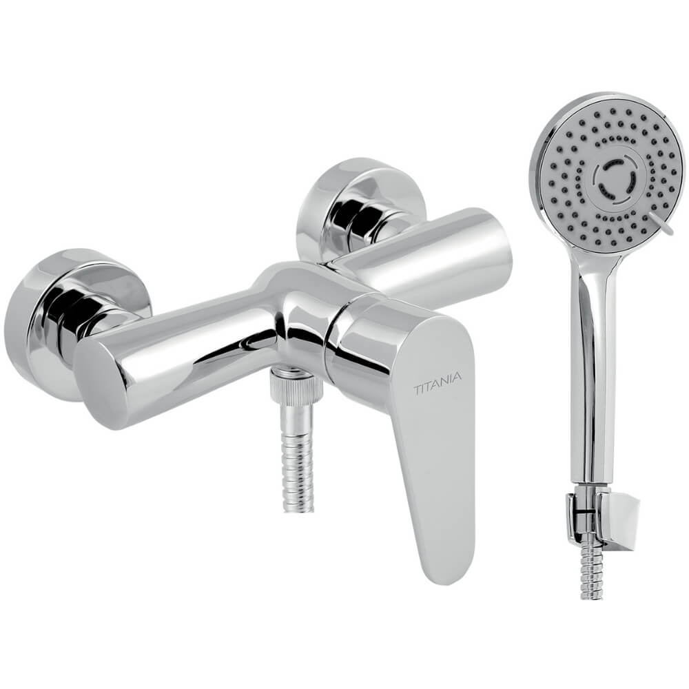 Sprchová nástěnná baterie Titania Fresh 96061,0E ECO 150 mm, chrom
