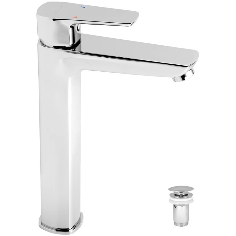 Umyvadlová stojánková baterie Metalia 58503,0 ECO s výpustí click-clack, chrom