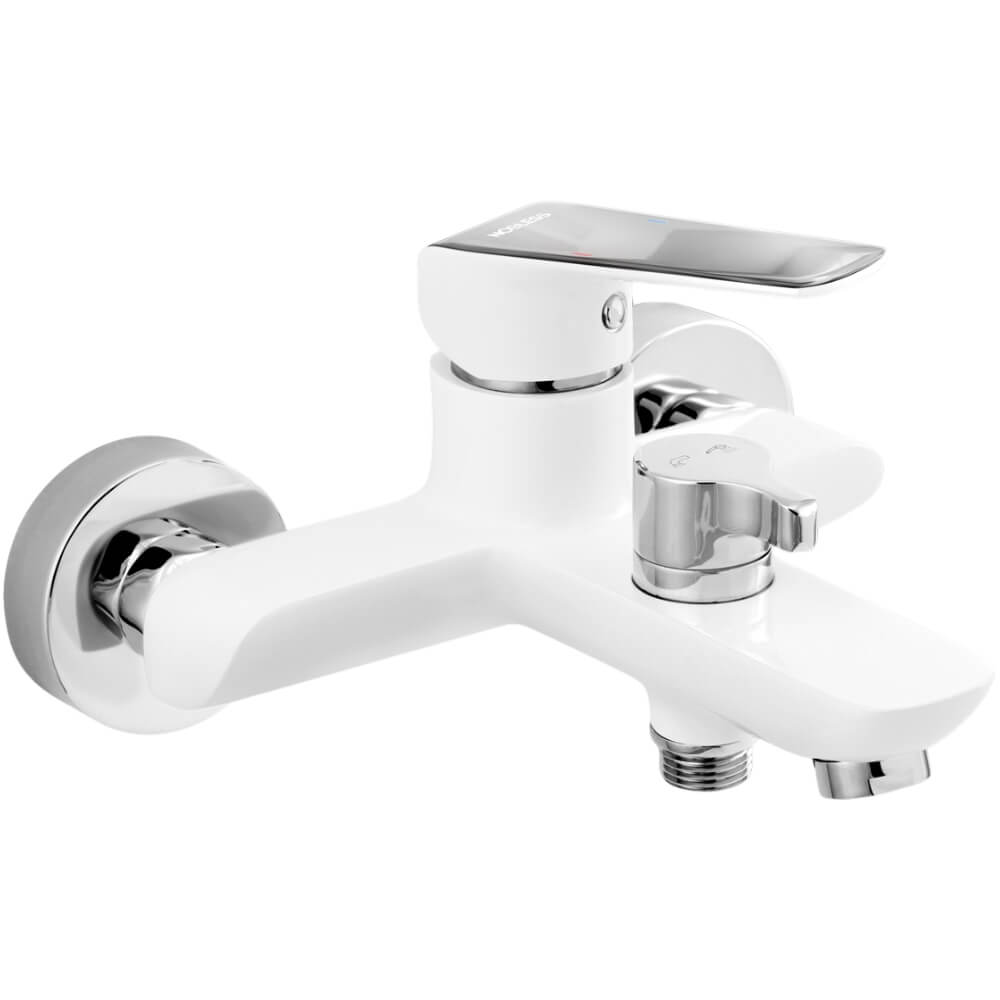 Vanová baterie Nobless Tina 38020/1,1 150 mm bez příslušenství, bílá–chrom