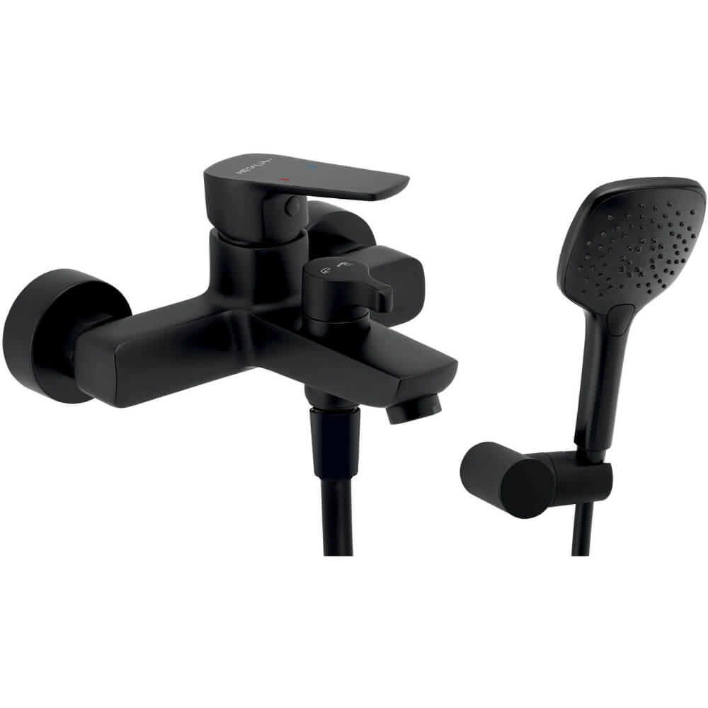 Vanová nástěnná baterie Metalia 58020,5 ECO 150 mm, černá