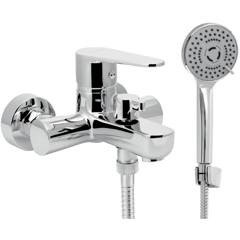 Vanová nástěnná baterie Titania Fresh 96025,0E ECO 100 mm, chrom