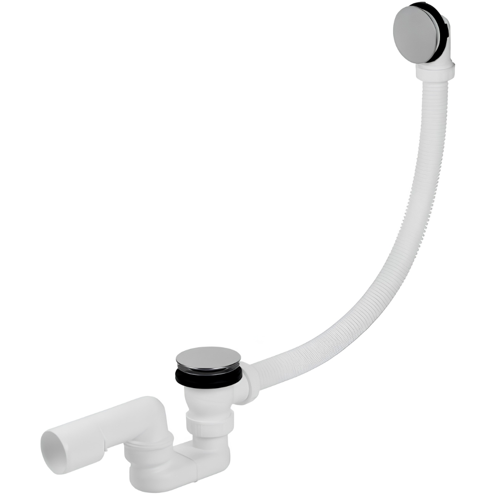 Vanová výpust klik-klak s vanovým sifonem 40/50, L 550 mm, EVK0150